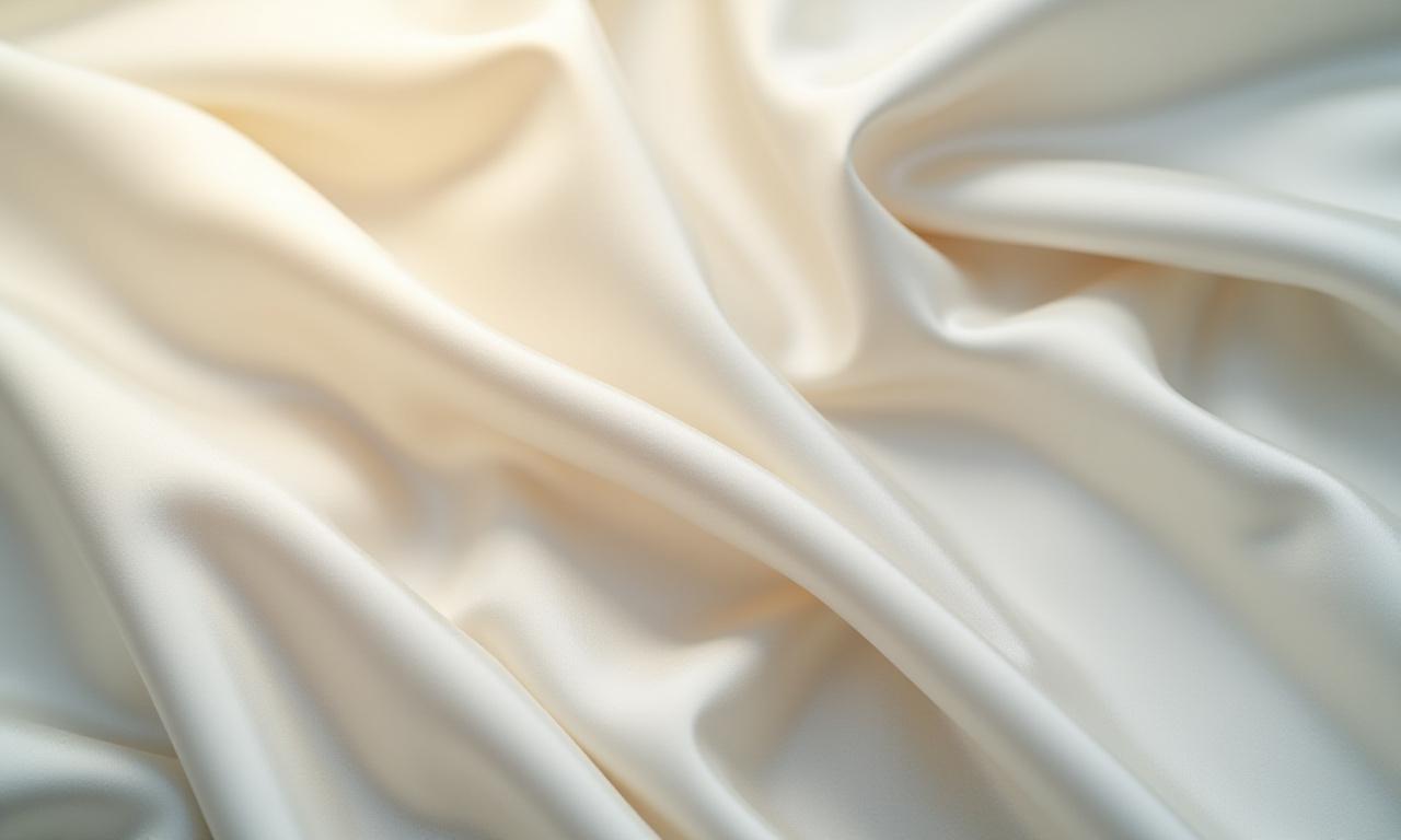 Kézzel szőtt selyem anyag, lágyan omló redők