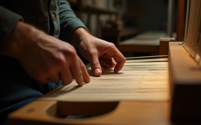 Mester, aki kézzel sző selymet hagyományos szövőszéken